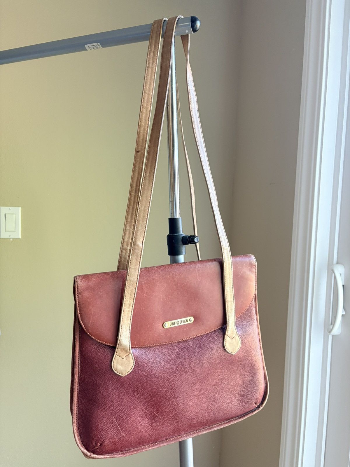 Other Vintage Golf Design Leather Flap Tote Size ONE SIZE - 2 Thumbnail