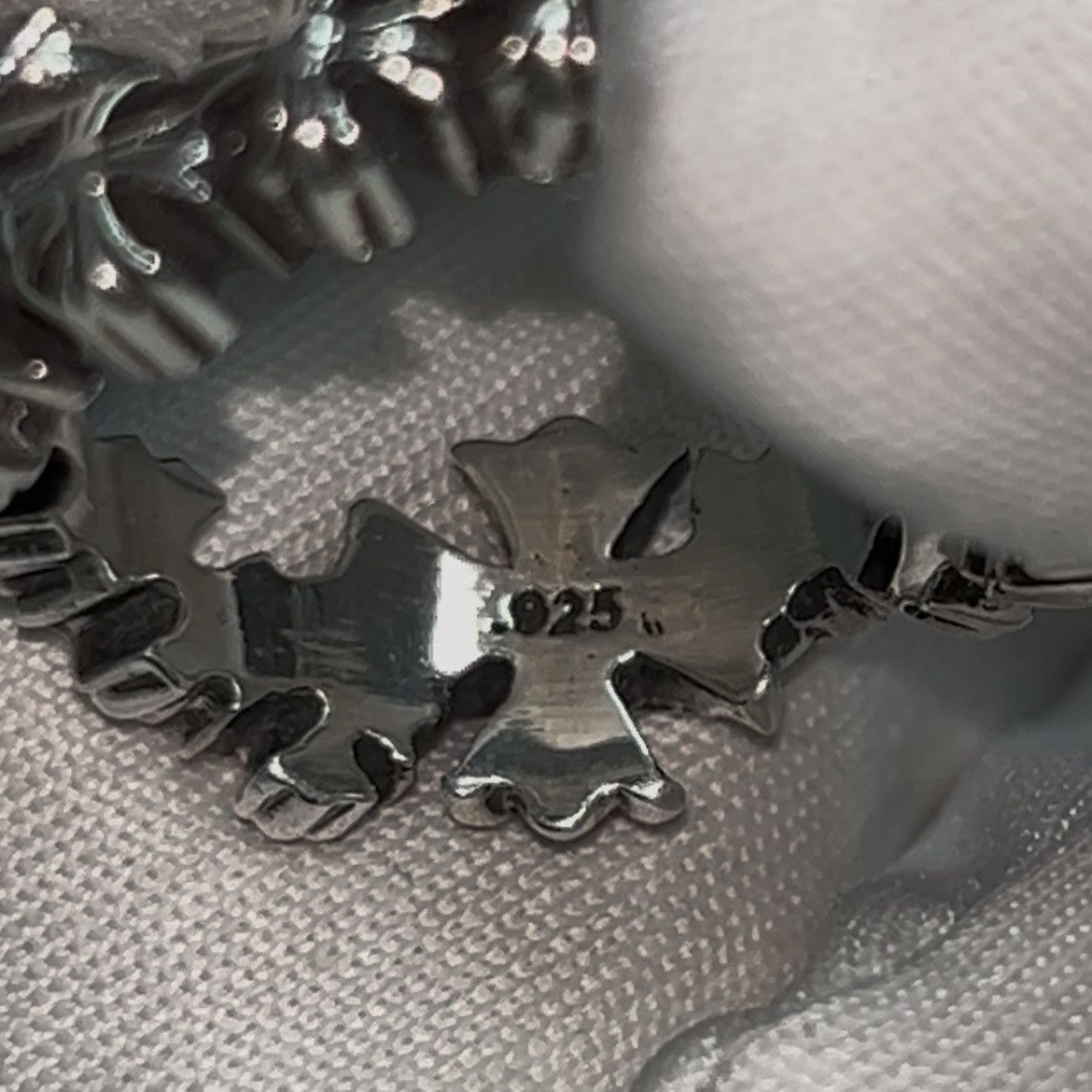 Chrome Hearts Chrome Hearts Silver Wave CH Crosses Ring Size ONE SIZE - 6 Thumbnail