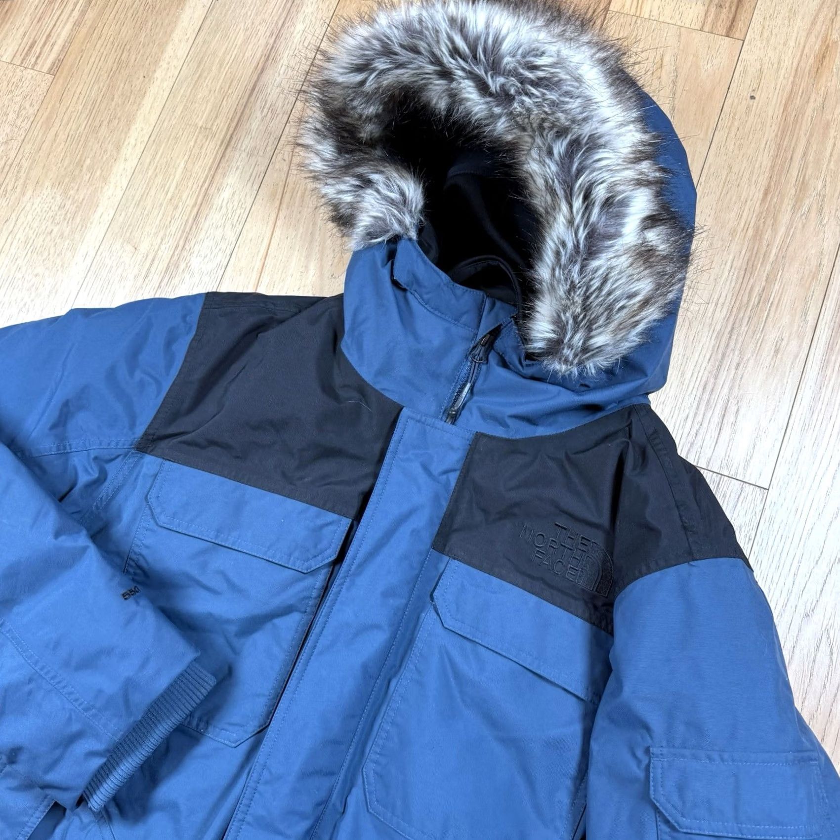 The North Face The North Face Gotham DryVent Jacket Parka Mens XL Blue Down Filled Nylon Polyester 550 Down DryVent Face Mask Size US XL / EU 56 / 4 - 2 Thumbnail