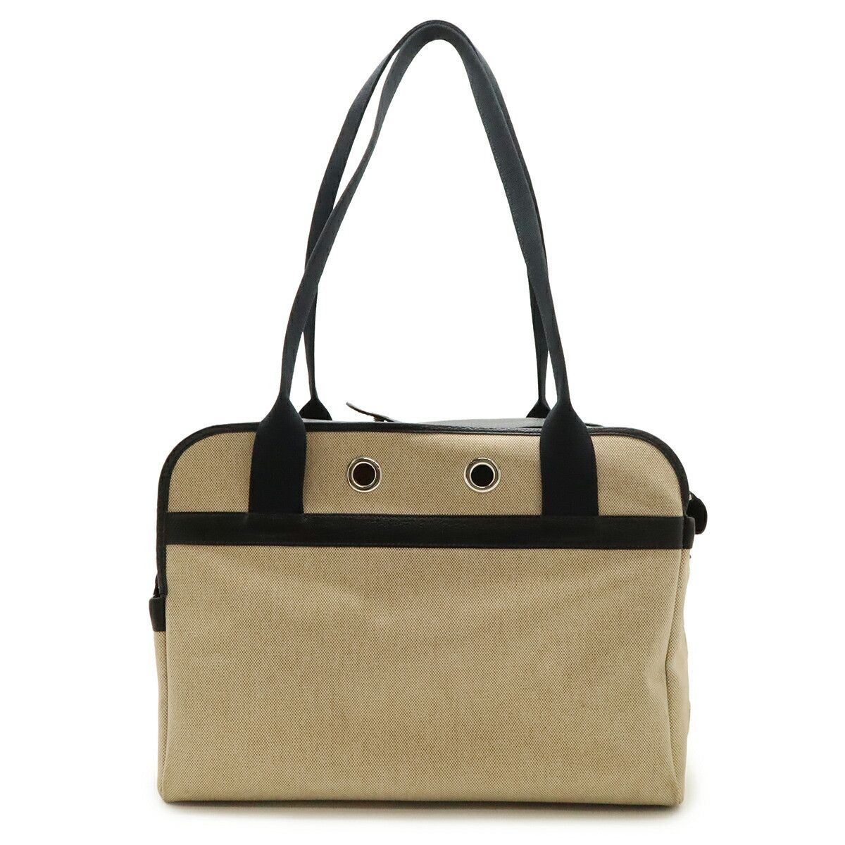 Hermes Hermes Hermes Sac de Transport Toile H Leather Pet Carrier Leather Pet Bag DUTY FREE for USA Size ONE SIZE - 1 Thumbnail