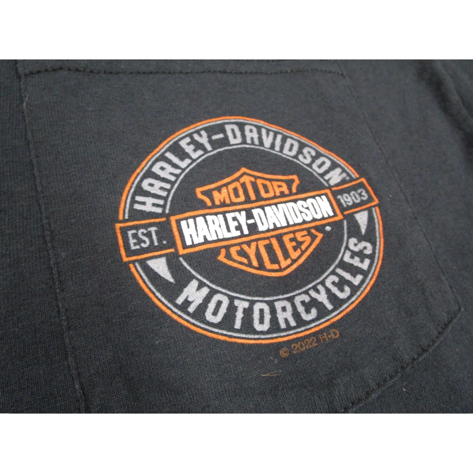 Harley Davidson Harley-Davidson Shirt Mens Large Black Pocket Graphic Barnett El Paso TX Dealer Size US L / EU 52-54 / 3 - 3 Thumbnail