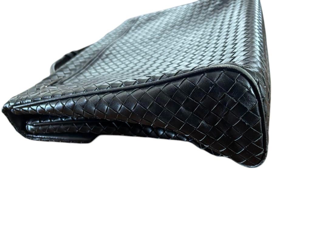 Bottega Veneta Bottega Veneta - Black Hobo Intrecciato Business Bag Handbag Size ONE SIZE - 3 Thumbnail