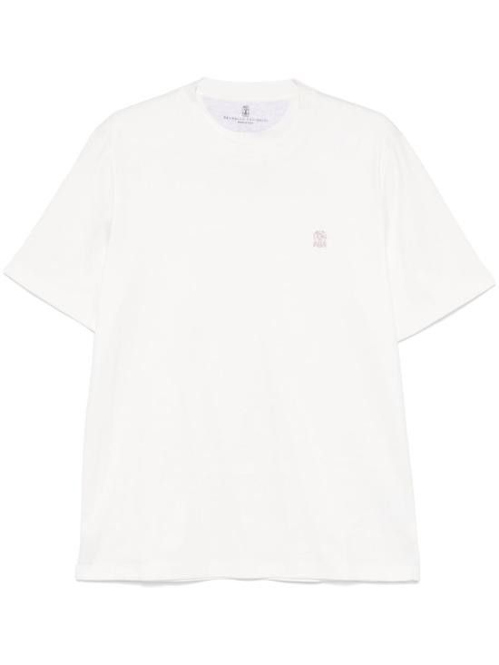 Brunello Cucinelli BRUNELLO CUCINELLI Men T-Shirts M0B137444G C7220 White Size US XL / EU 56 / 4 - 1 Thumbnail