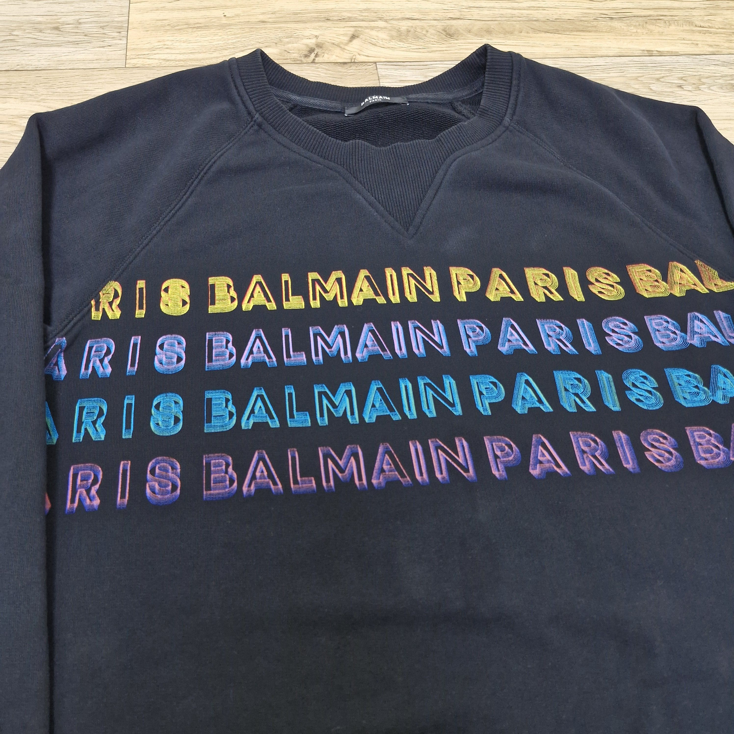 Balmain BALMAIN Crewneck Logo Sweatshirt Size US L / EU 52-54 / 3 - 3 Thumbnail