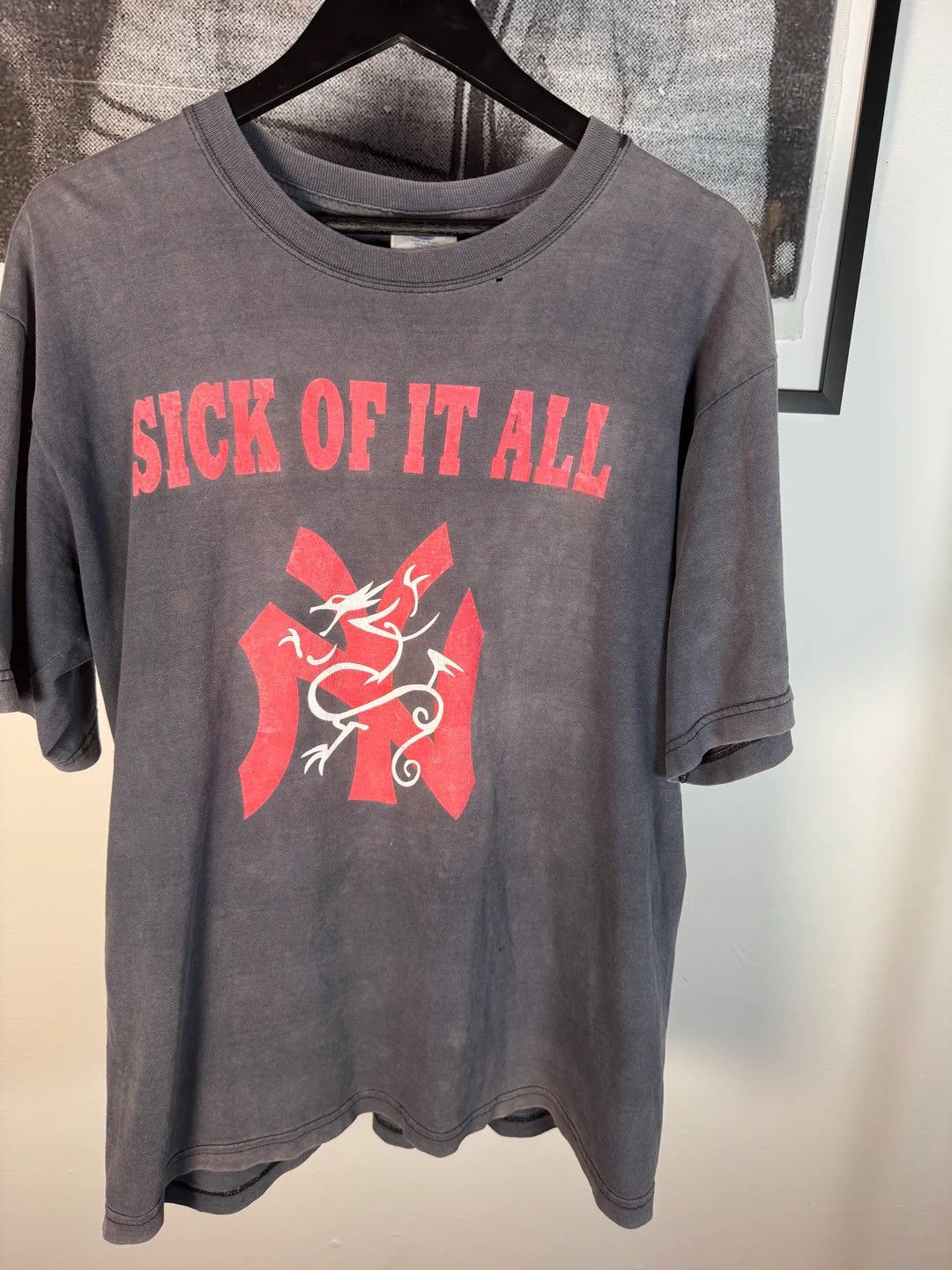 Vintage 🚭GRAIL🚭 90s ERD REFERENCE SICK OF IT ALL OPIUM DEN SHIRT Size US L / EU 52-54 / 3 - 6 Thumbnail