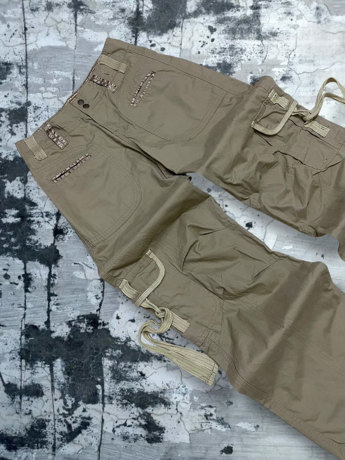 GOA Vintage 1990s Japan Designer HCO1922 Parachute Cargo Pant Size US 27 - 7 Thumbnail