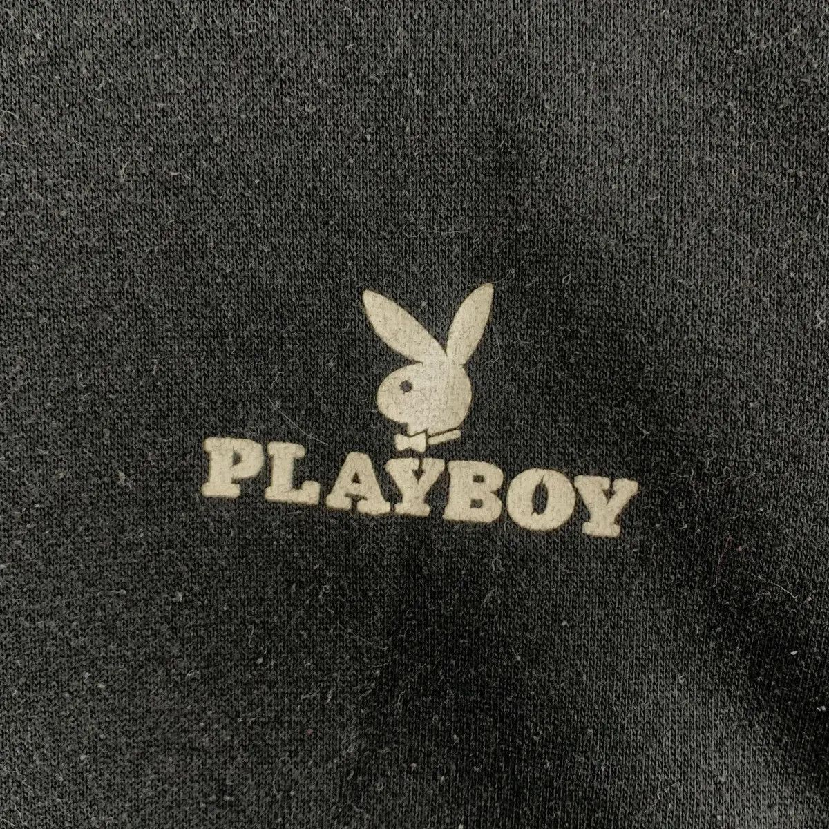 Playboy Vintage PLAYBOY MAGAZINE Rabbit Head Bunny Black Sweatshirt Size L / US 10 / IT 46 - 8 Thumbnail