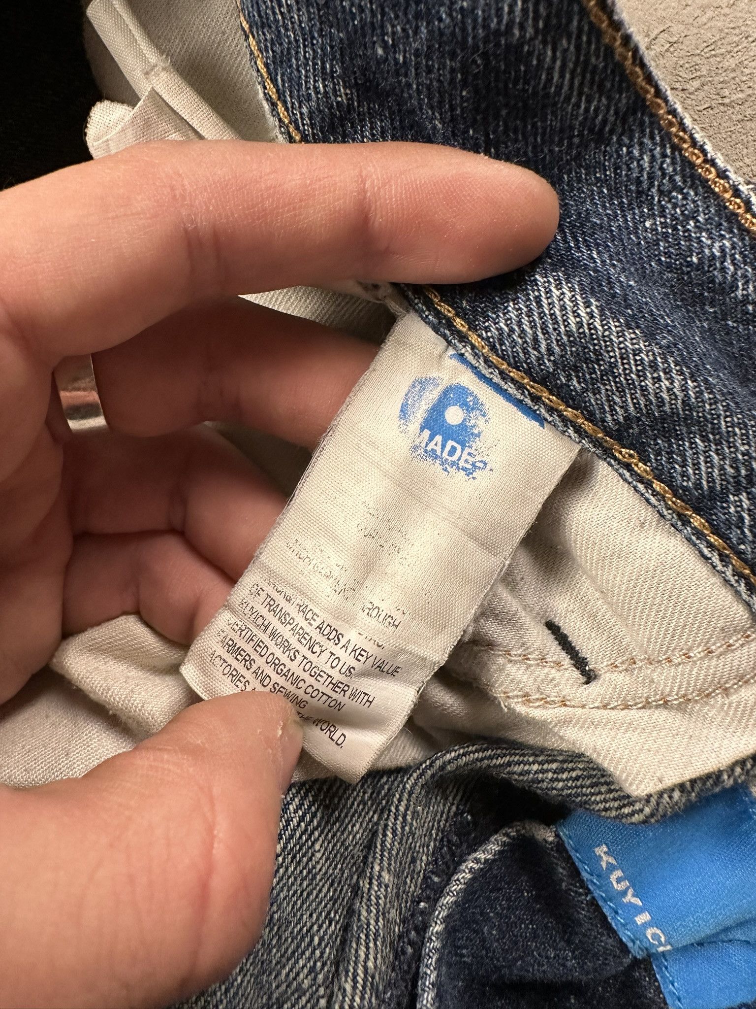 Japanese Brand Vintage Japanese Kuyichi Distressed Y2k Faded Straight Denim Size US 32 / EU 48 - 11 Thumbnail