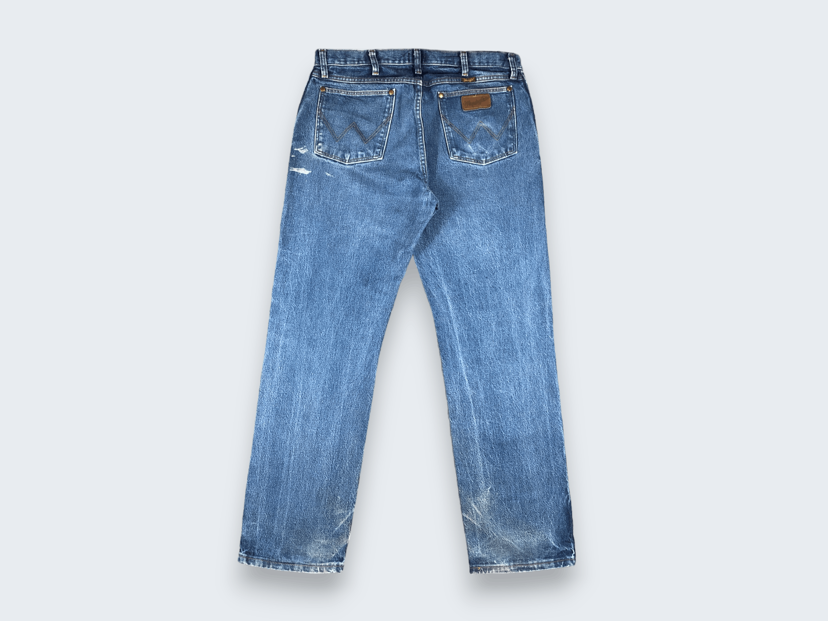 Vintage × Wrangler Vintage Wrangler Regular Fit Light Blue Wash L684 Size US 36 / EU 52 - 4 Thumbnail