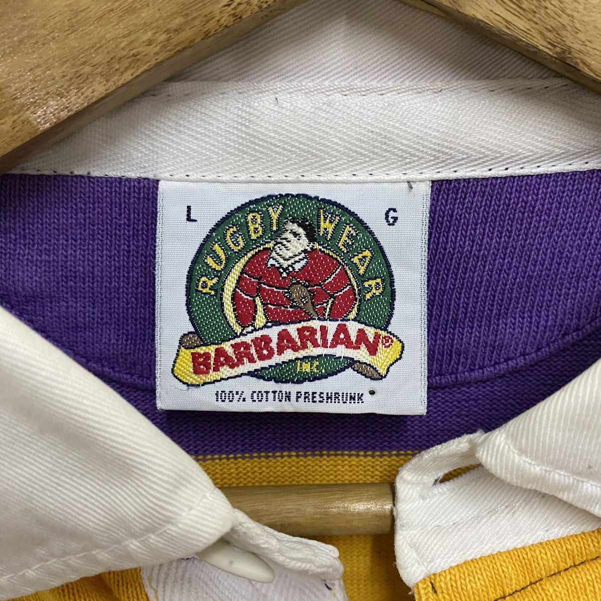 Barbarian VINTAGE 90s BARBARIAN RUGBY WEAR POLOS Size US L / EU 52-54 / 3 - 9 Thumbnail