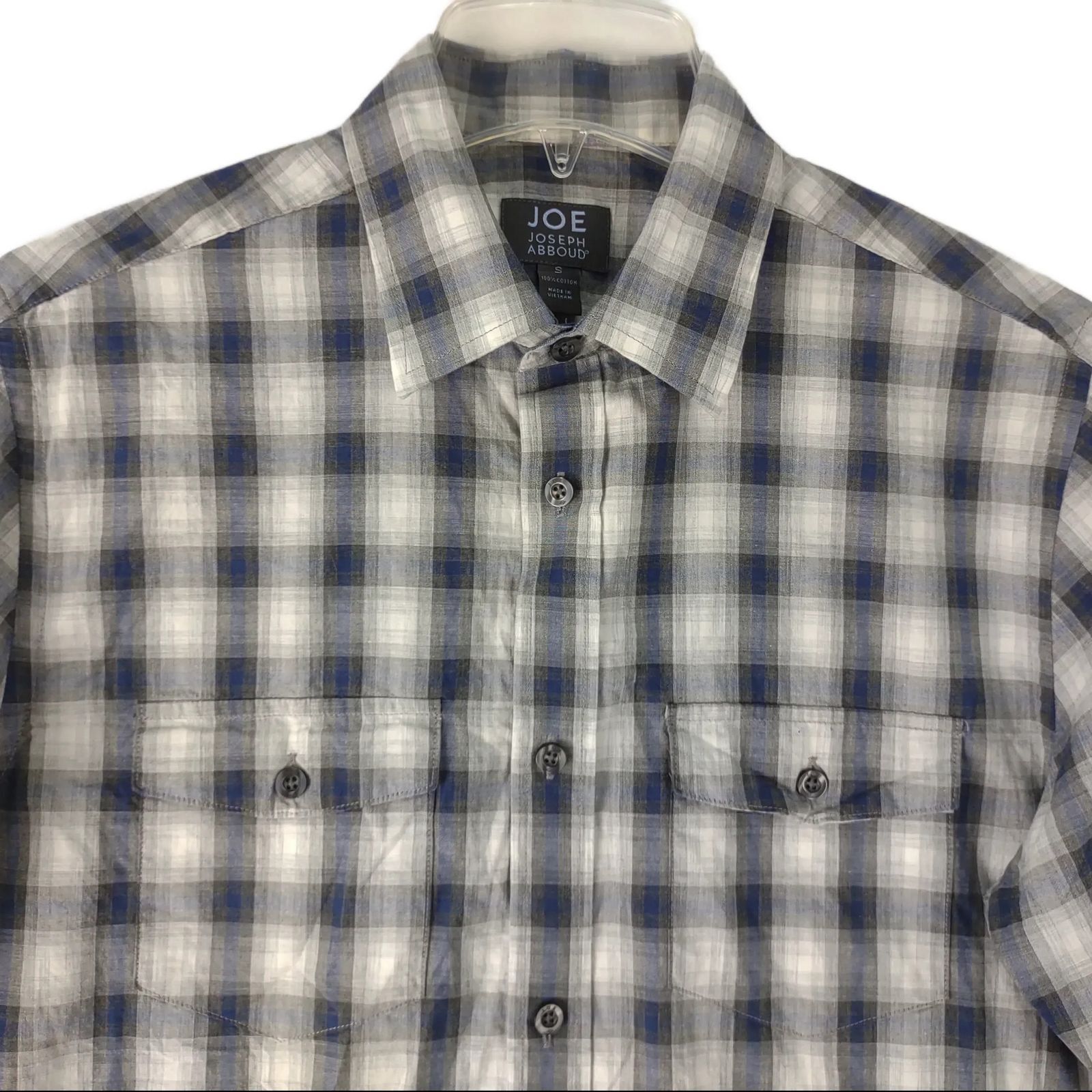 Joseph Abboud JOSEPH ABBOUD Plaid Button Up Casual Dress Long Sleeve Shirt Size US S / EU 44-46 / 1 - 4 Thumbnail