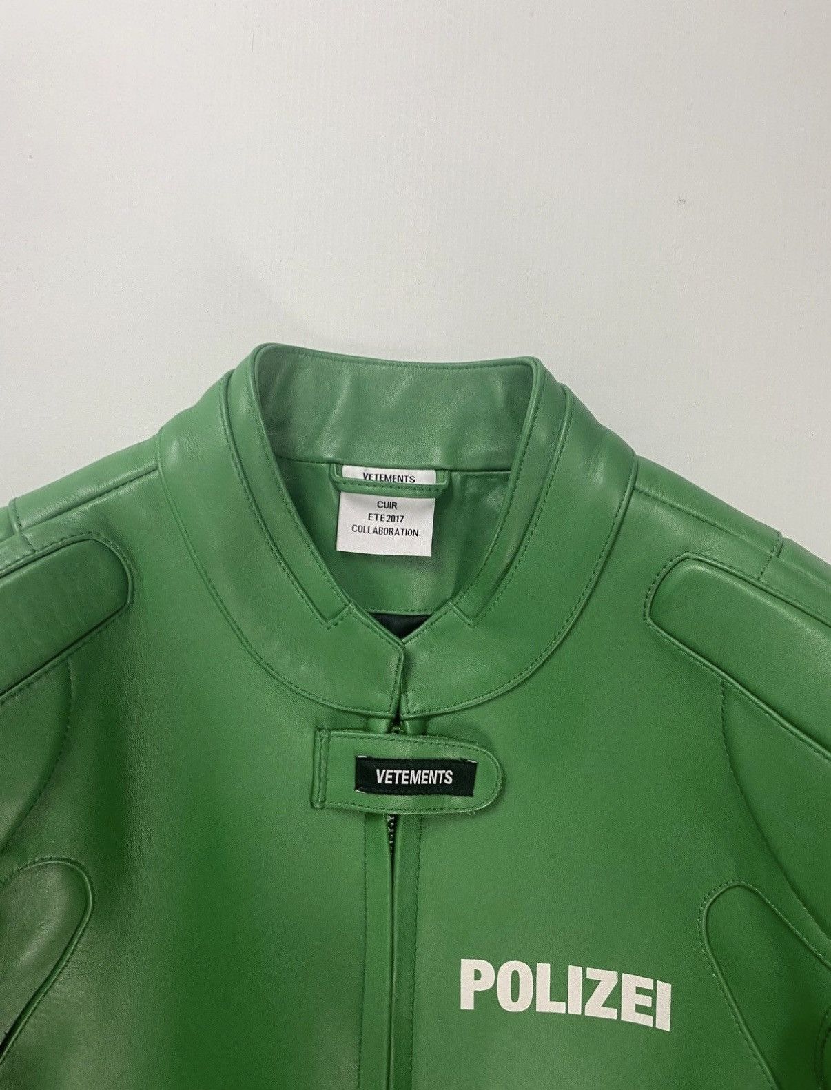 Vetements VETEMENTS SS17 RUNWAY POLIZEI MOTO RACING IN GREEN SZ:M Size US M / EU 48-50 / 2 - 5 Thumbnail