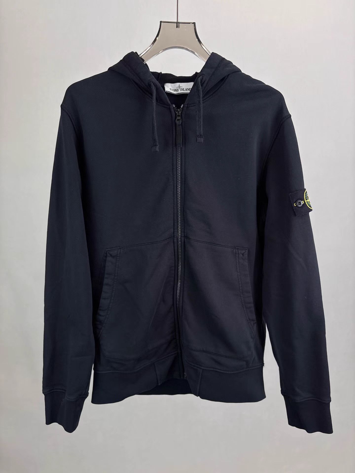 STONE ISLAND Sleeve Badge Zip-Up Jacket
