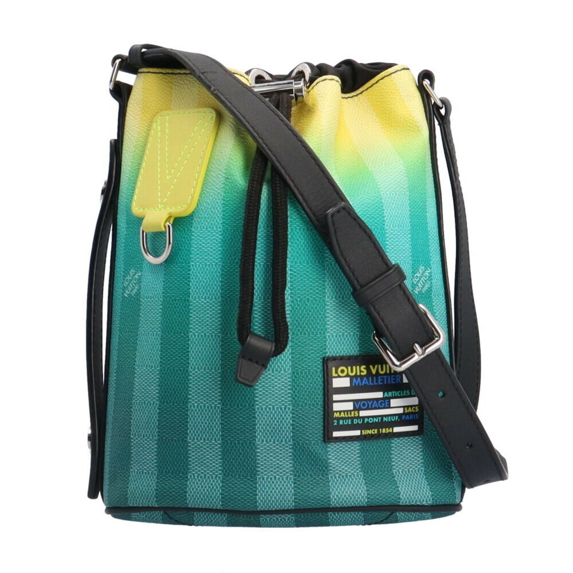 Louis Vuitton Louis Vuitton Sac Marant Damier Stripe Shoulder Bag PVC M59920 Green Men's LOUIS VUITTON Size ONE SIZE - 1 Thumbnail