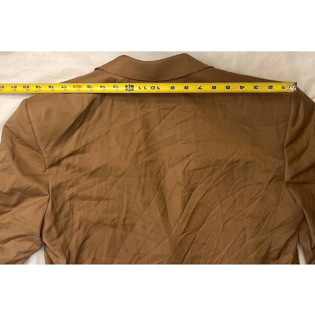 Stefano Ricci Stefano Ricci Tan 100% Wool Blazer Sport Jacket Size: 58 Size 54R - 7 Thumbnail