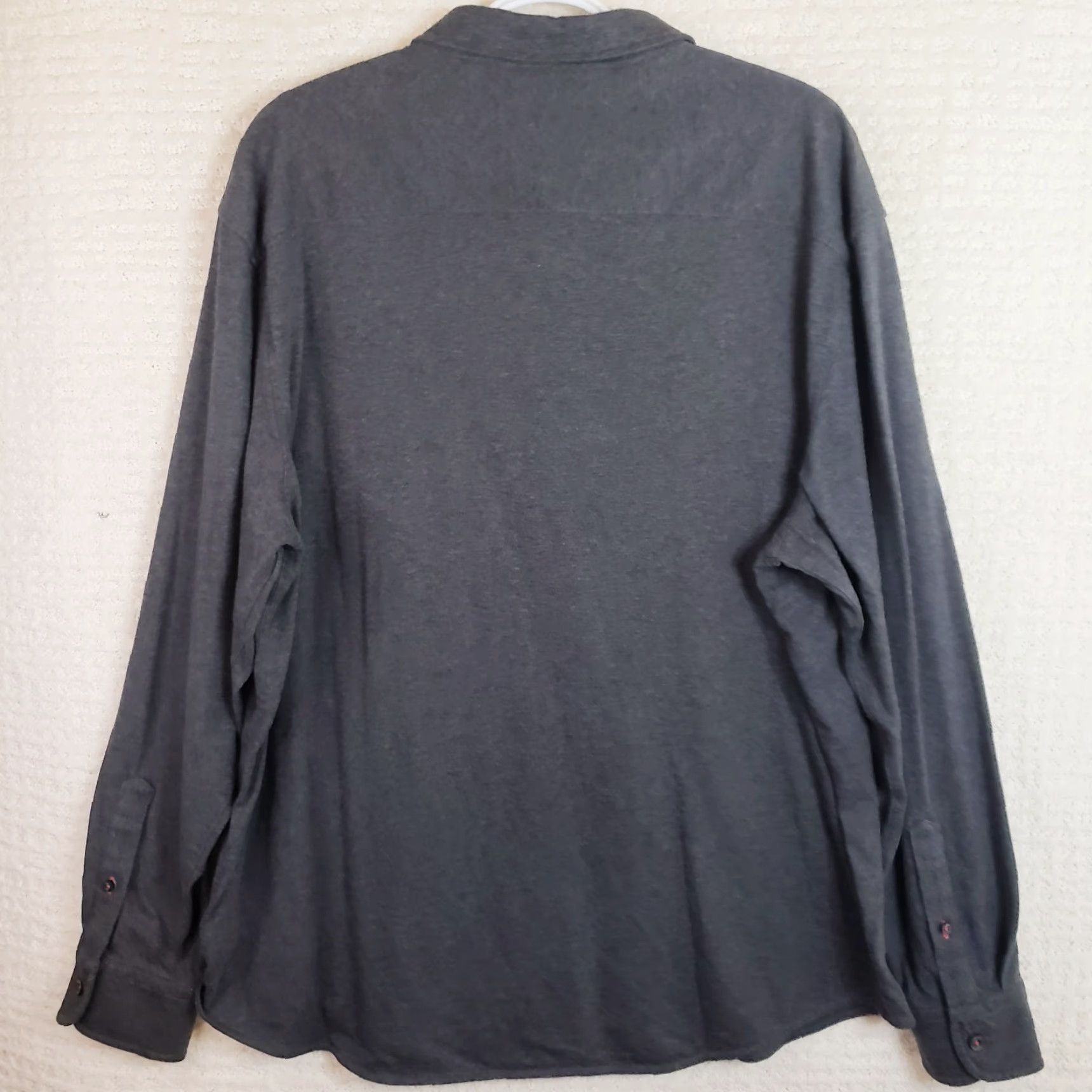 UNTUCKit UNTUCKit Button Up Shirt 2XL Mens Long Sleeve Gray Soft Jersey Like Material Shirt Size US XXL / EU 58 / 5 - 7 Thumbnail