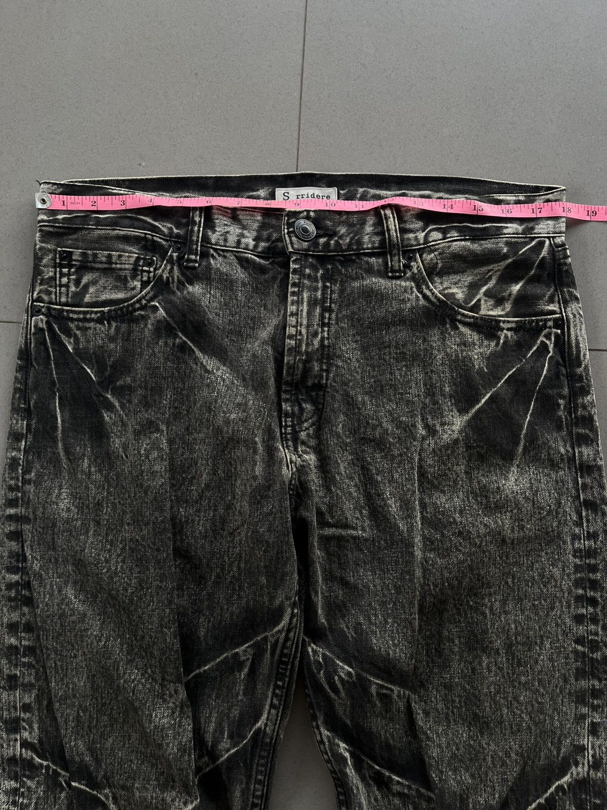 Isamu Katayama Backlash JAPANESE SORRIDERE WASHING FADED PATTERNS DENIM JEANS PANTS Size US 34 / EU 50 - 8 Thumbnail