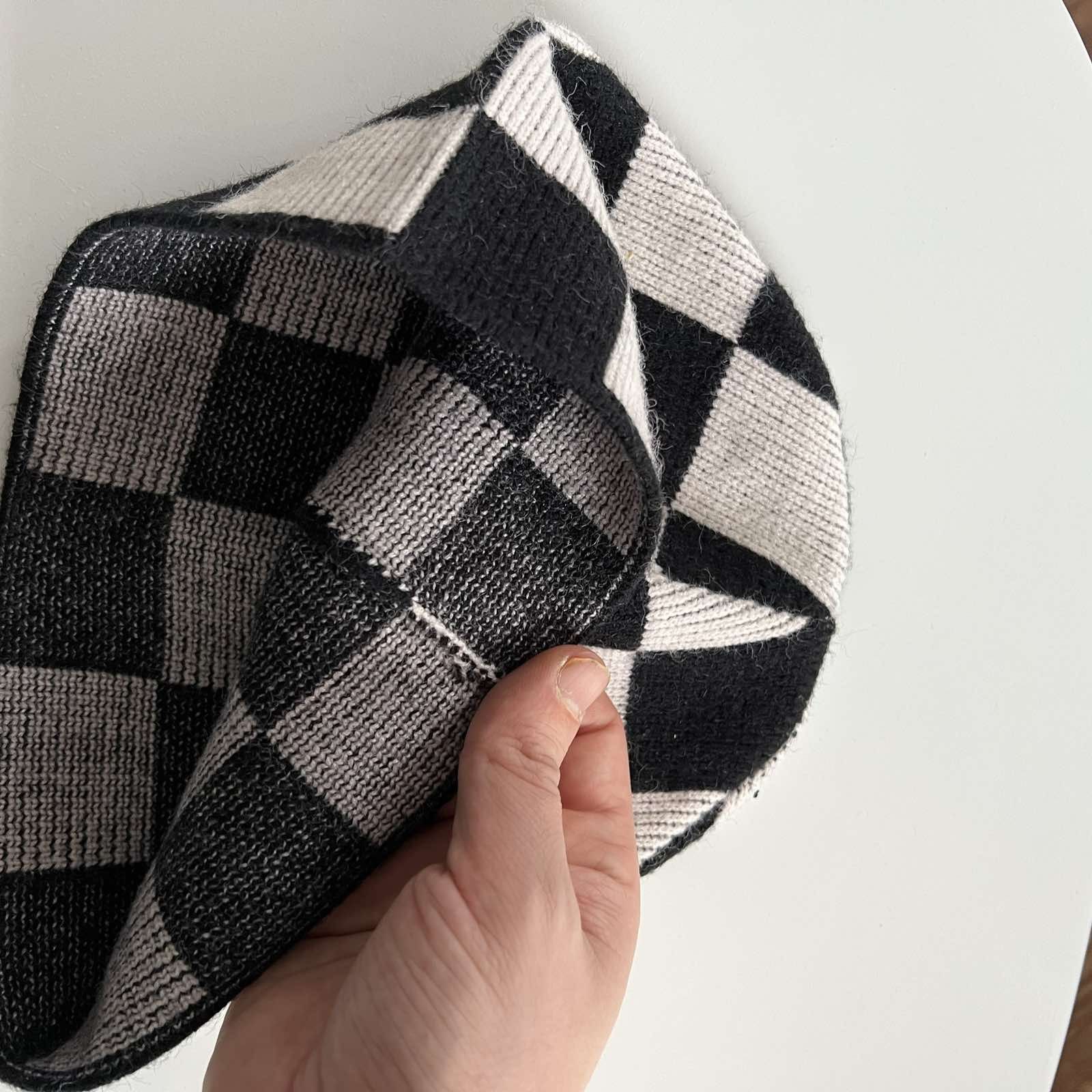 Japanese Brand Chess hat racing Y2K beanie team Size ONE SIZE - 3 Thumbnail