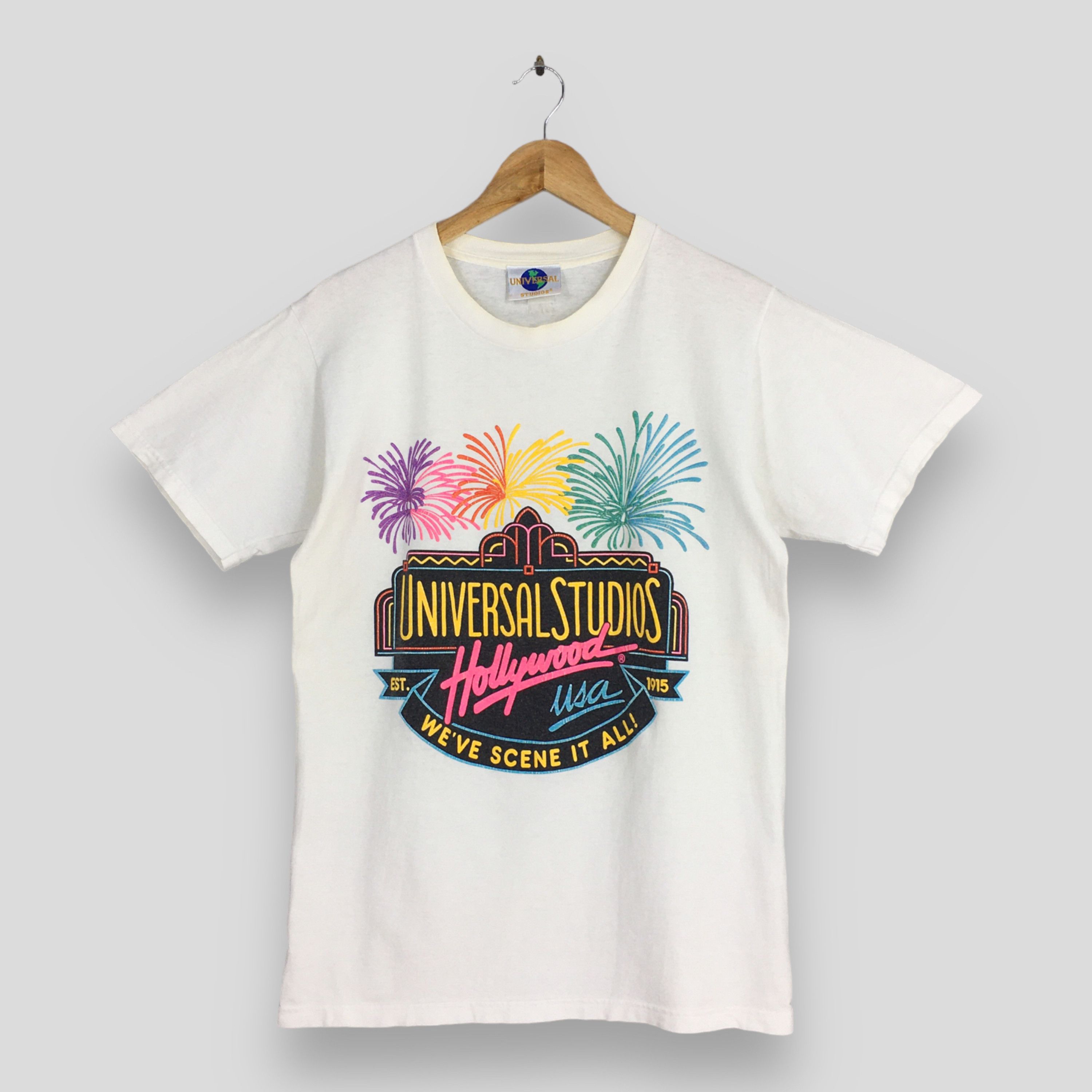 Universal Studios Vintage Universal Studios Hollywood Usa White T shirt Medium Size US M / EU 48-50 / 2 - 1 Thumbnail
