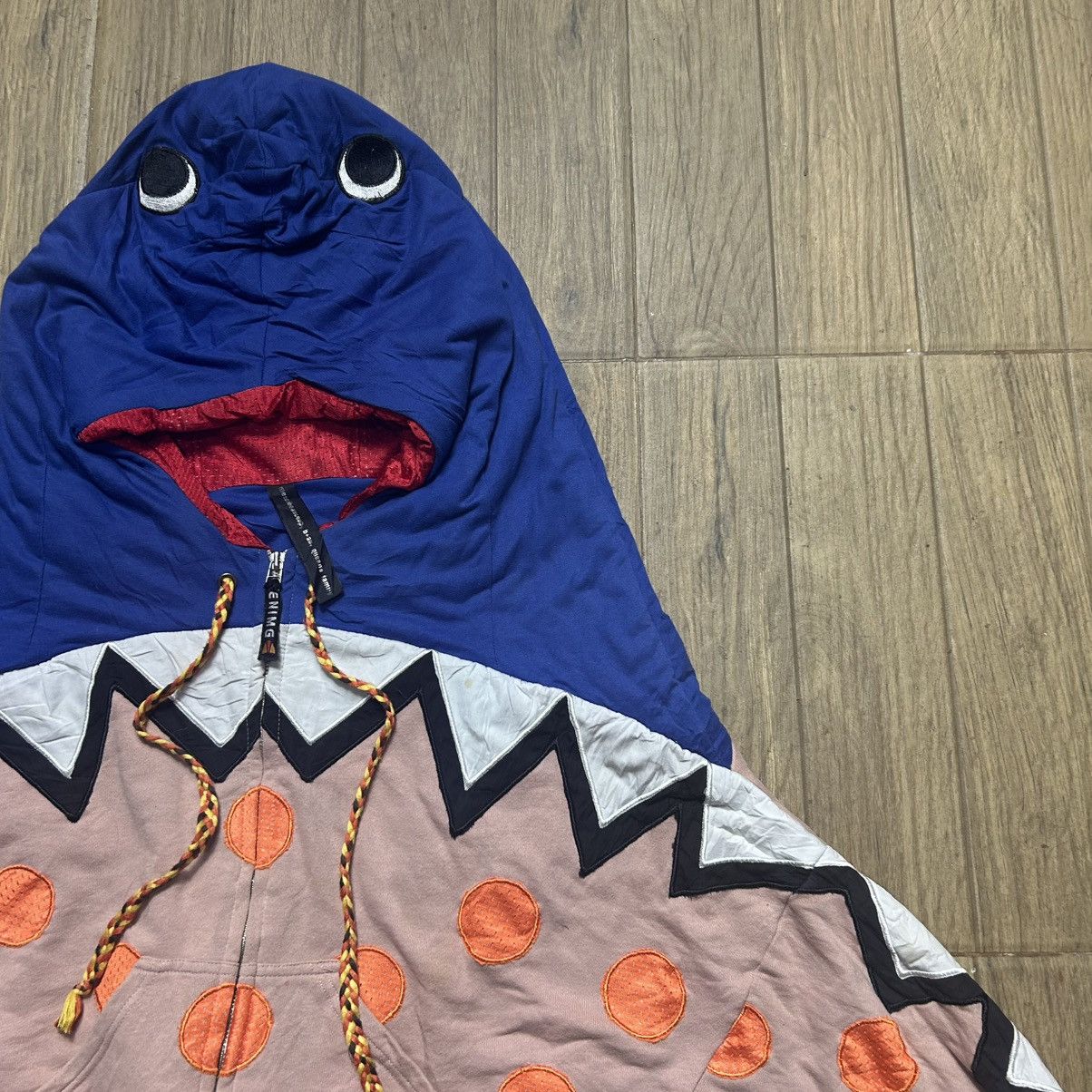 mercibeaucoup 2000s Mercibeaucoup - Shark Crop Hoodie Size L / US 10 / IT 46 - 2 Thumbnail