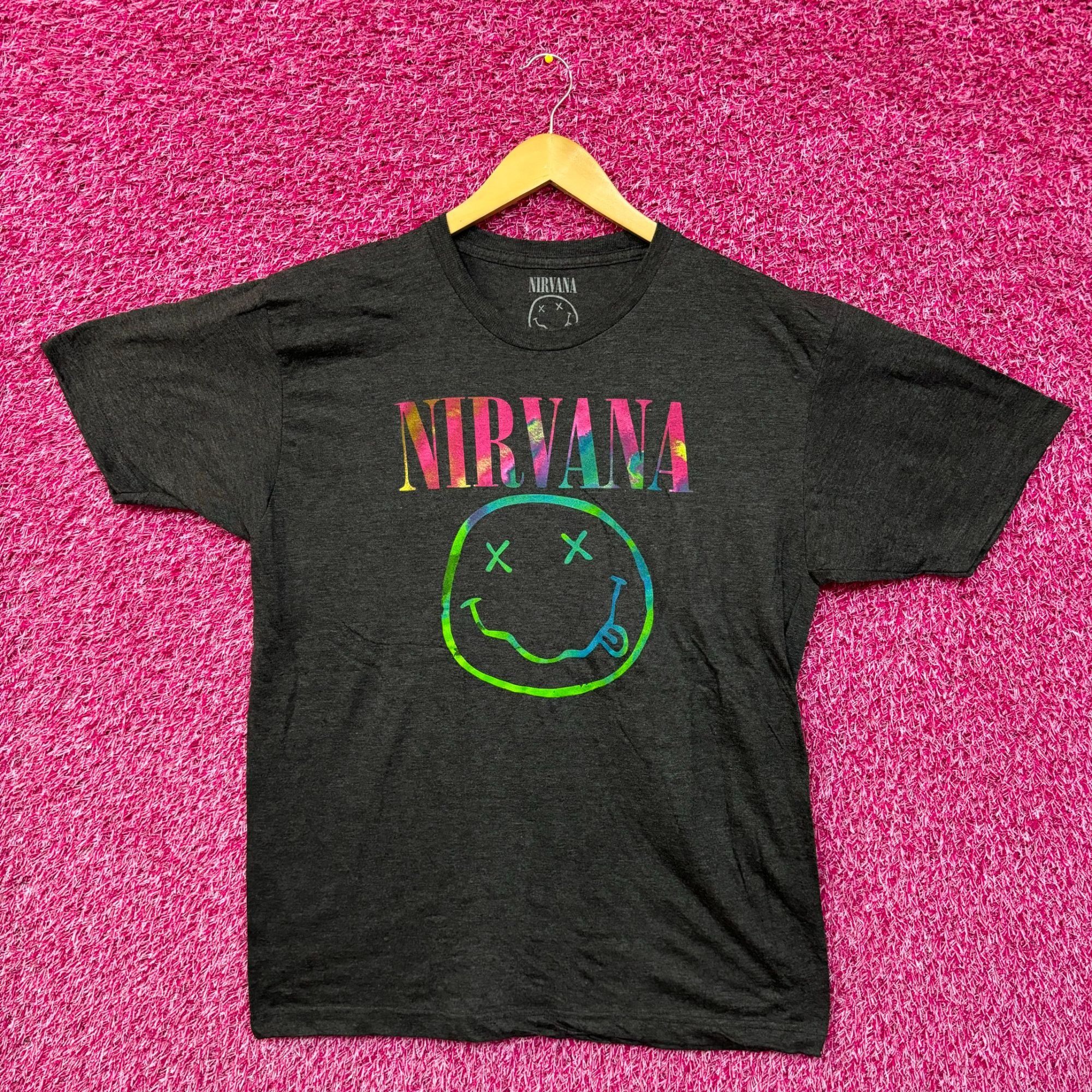 Nirvana Nirvana Nevermind Dead Eyes Colorburst Smiley Grunge Tee XL Size US XL / EU 56 / 4 - 1 Thumbnail