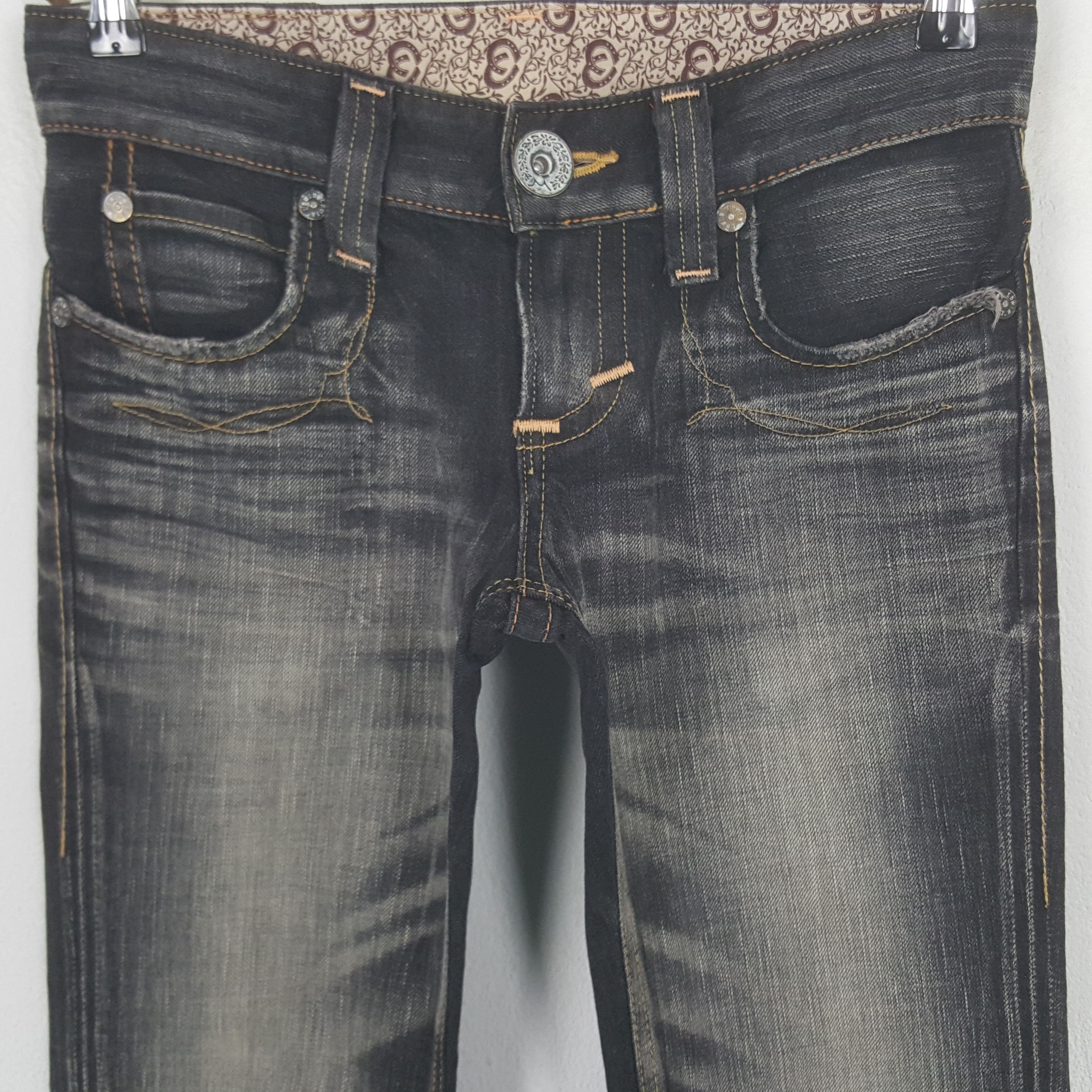 Edwin Vintage Edwin Japanese Black Denim Jeans Size 28" / US 6 / IT 42 - 2 Thumbnail