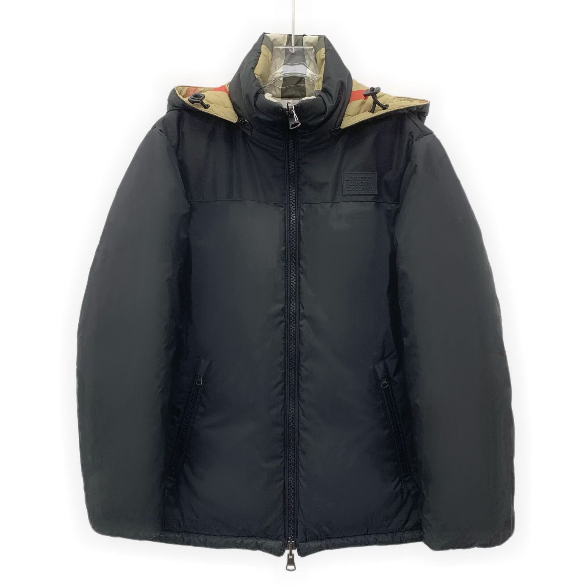 Burberry Burberry Plaid Black Down Jacket S Women Size S / US 4 / IT 40 - 1 Thumbnail