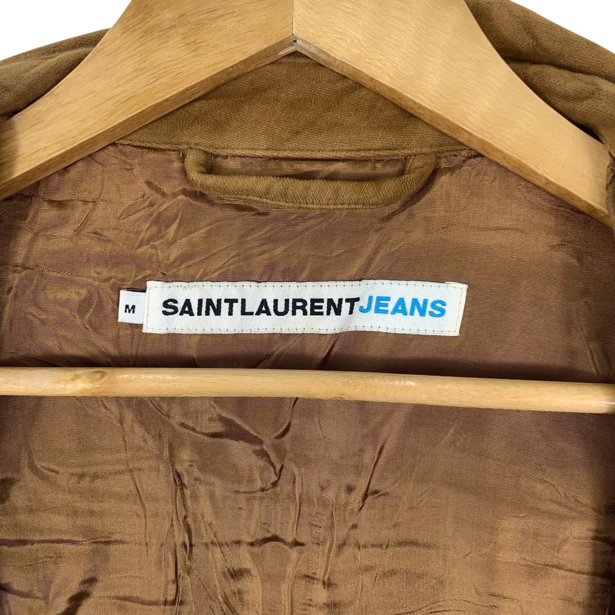 Saint Laurent Paris SAINT LAURENT JEANS Collection Embroidered Logo Denim Jacket Size US M / EU 48-50 / 2 - 10 Thumbnail