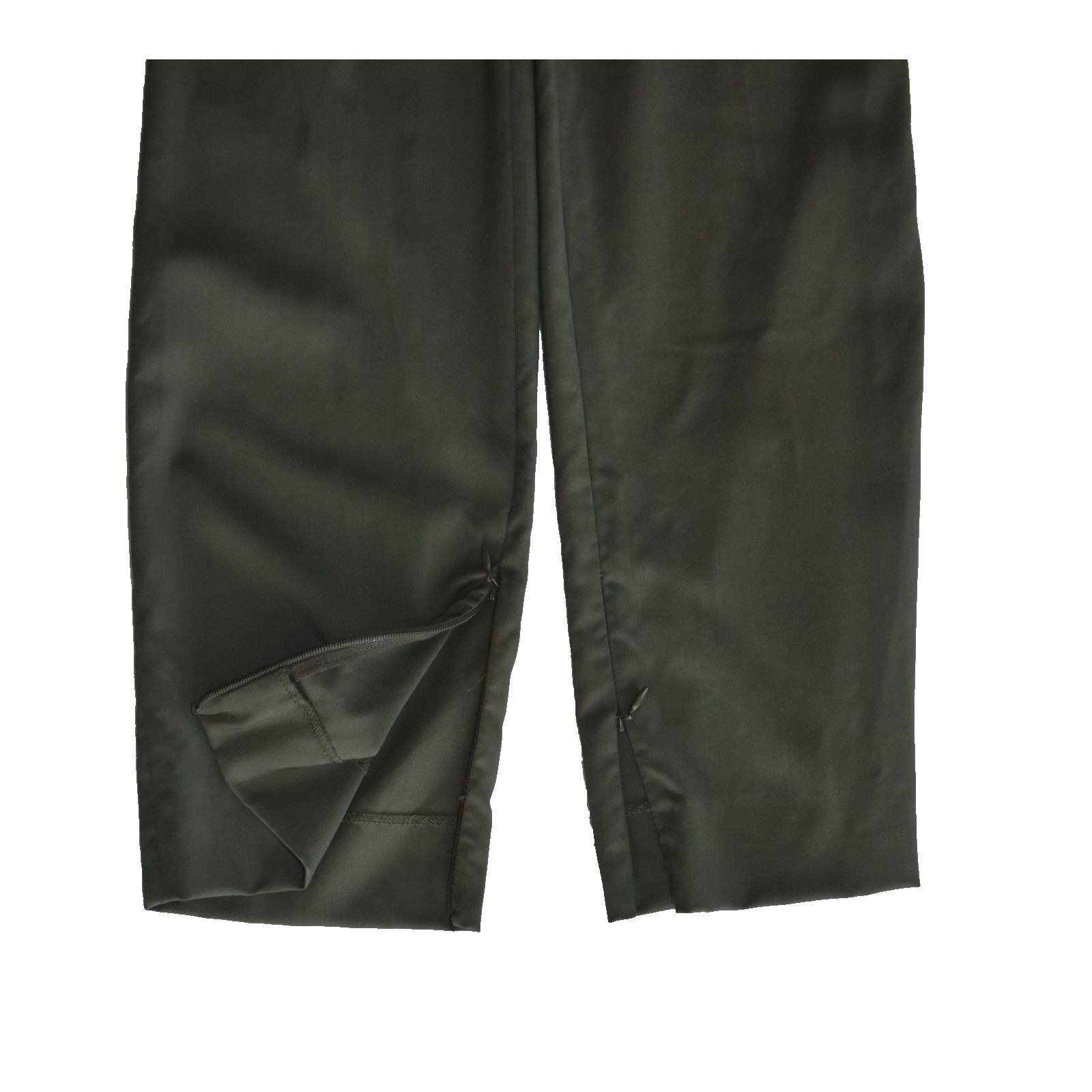 Cos COS Olive Twill Adjustable Strap Waist Ankle Zip Pants US 2 Size 26" / US 2 / IT 38 - 7 Thumbnail