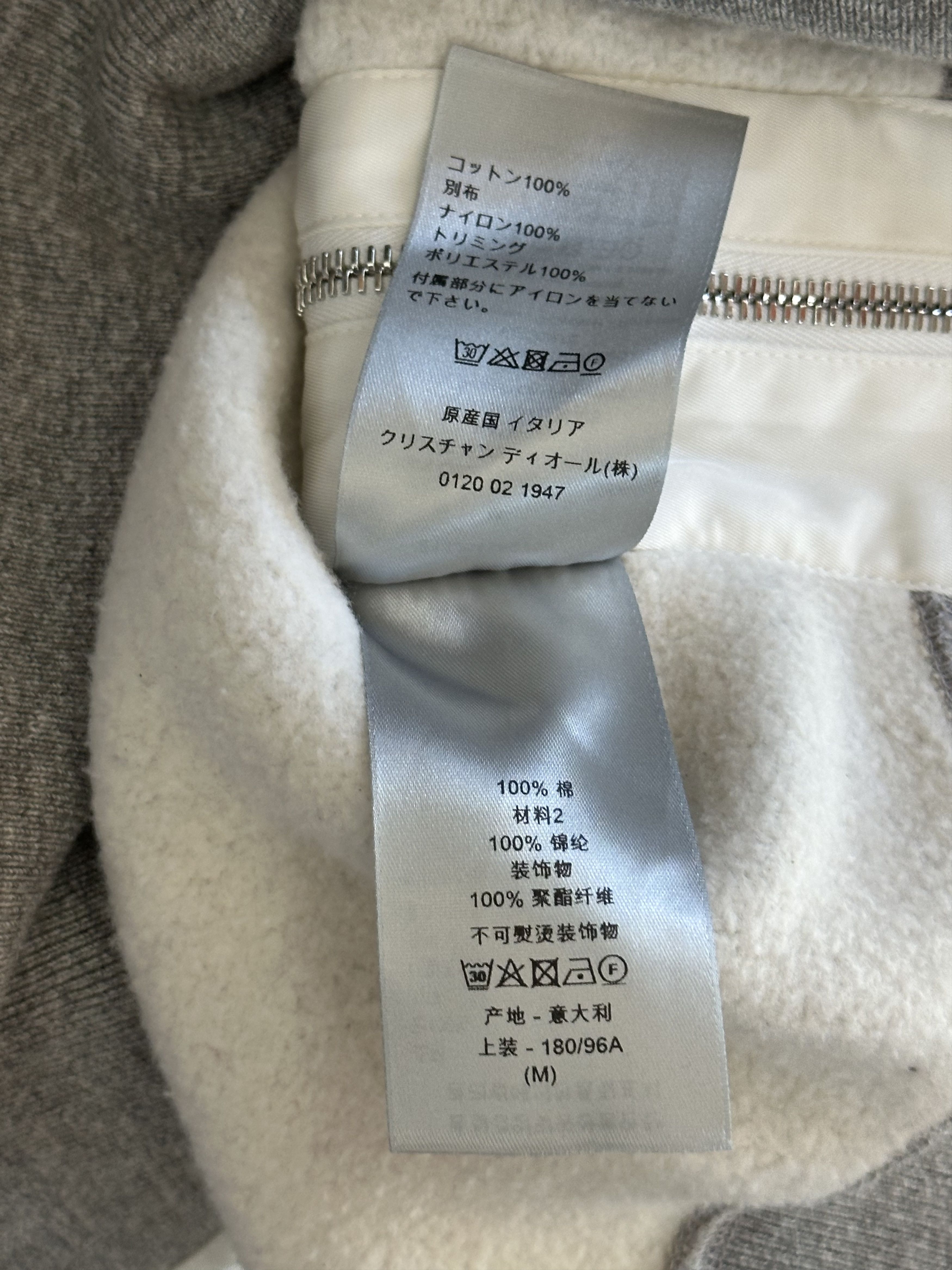 Dior Dior Sacai Grey Embroidered Patch Sweater Size US M / EU 48-50 / 2 - 5 Thumbnail