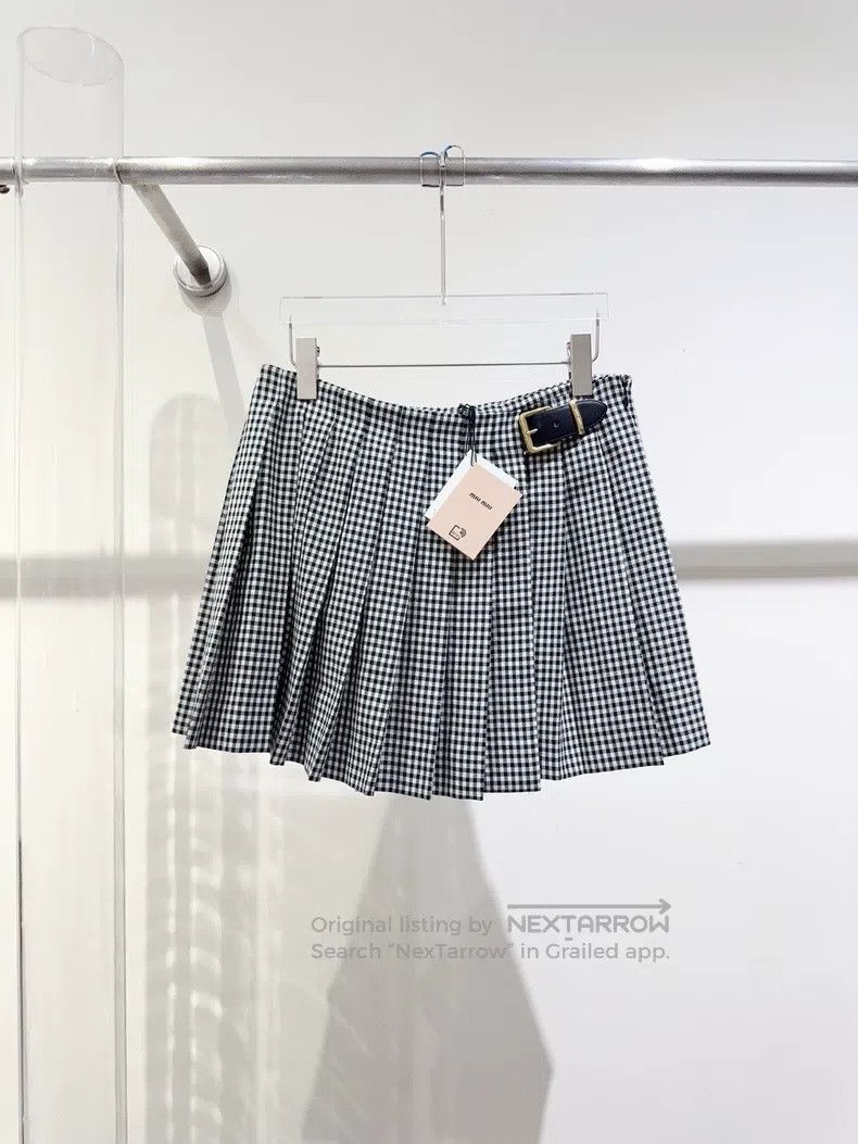 Miu Miu Miu Miu 38 Early autumn plaid overskirt Size 37" - 1 Thumbnail