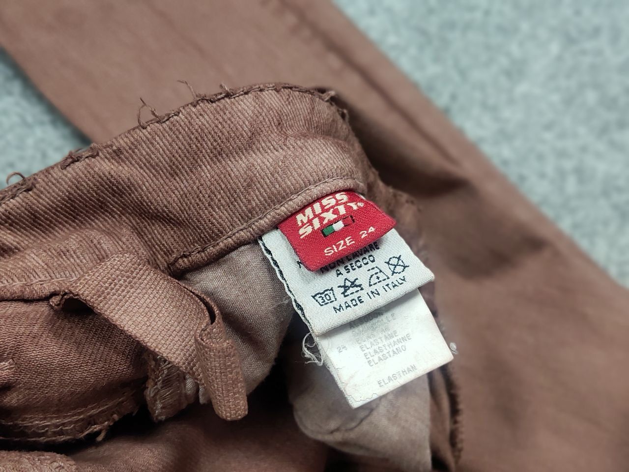 Miss Sixty Vintage Miss Sixty Y2K Style Flared Denim brown Jeans Size 24" / US 00 / IT 34 - 15 Thumbnail