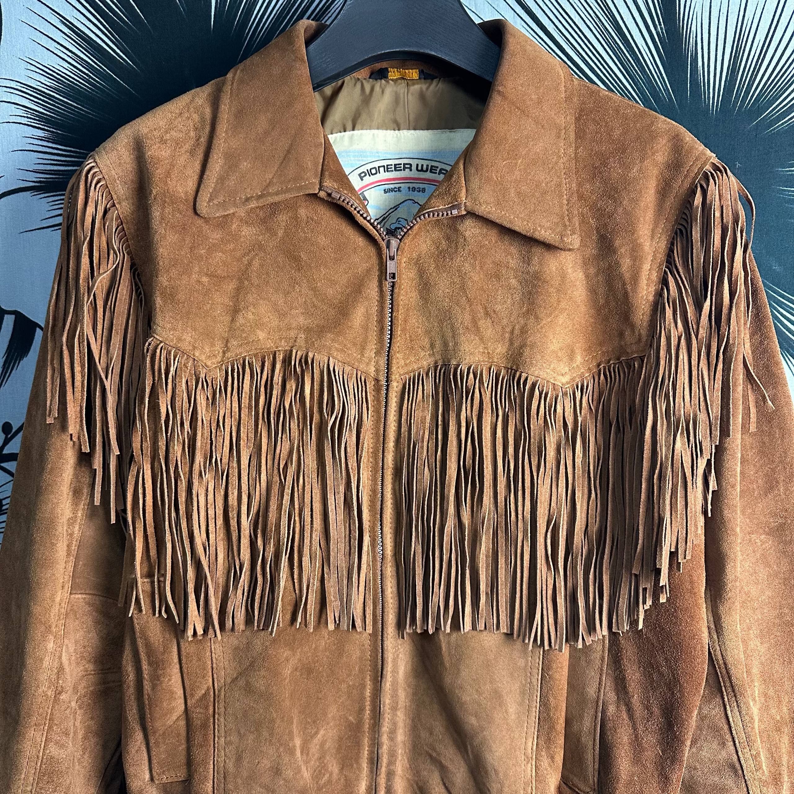 Vintage *RARE* Vintage Pioneer Wear Cowhide Leather Jacket Size US XL / EU 56 / 4 - 16 Thumbnail