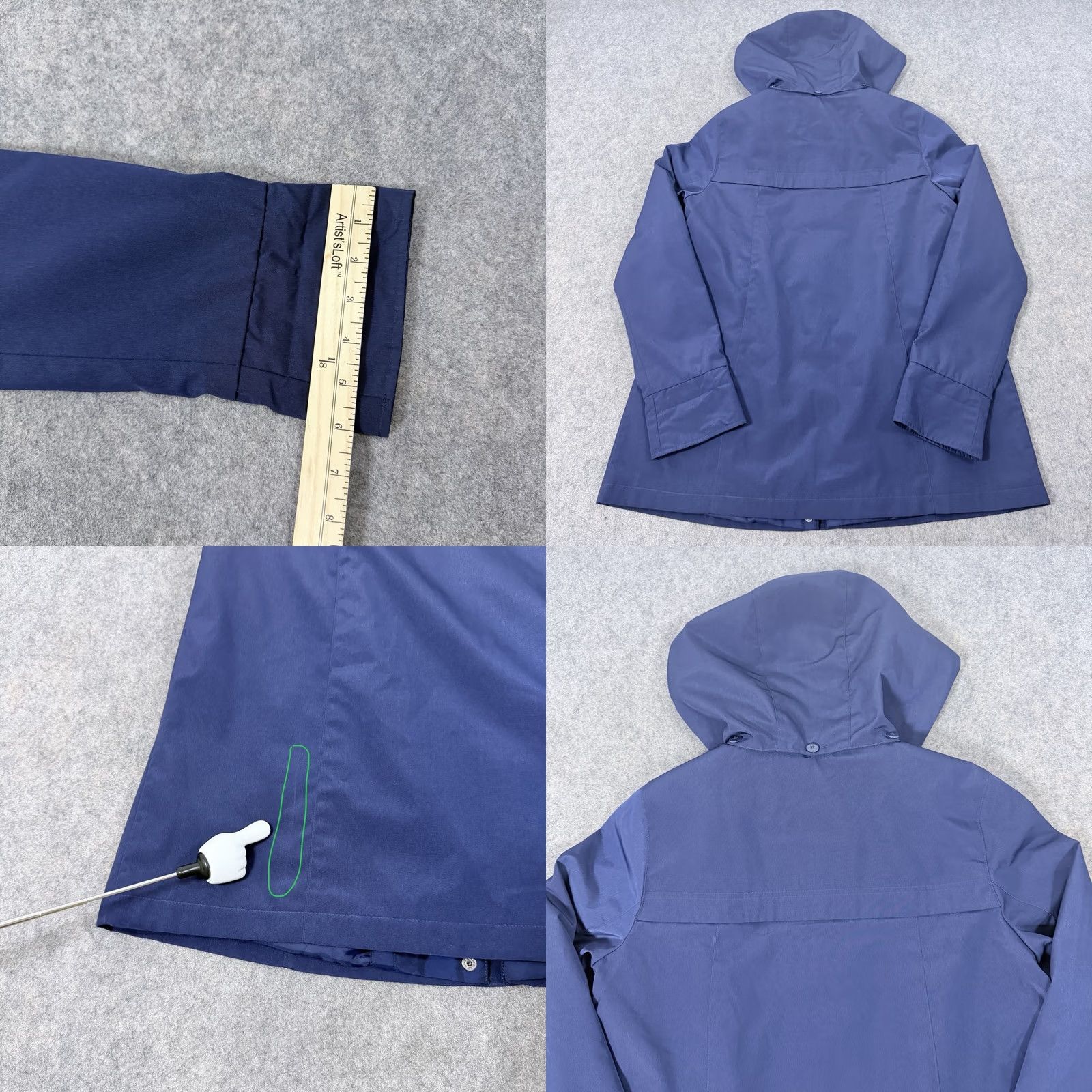 Vintage St. Johns Bay Rain Jacket Women's Medium Navy Blue Rain Jacket Jacket Womens M Navy Blue Size M / US 6-8 / IT 42-44 - 11 Thumbnail