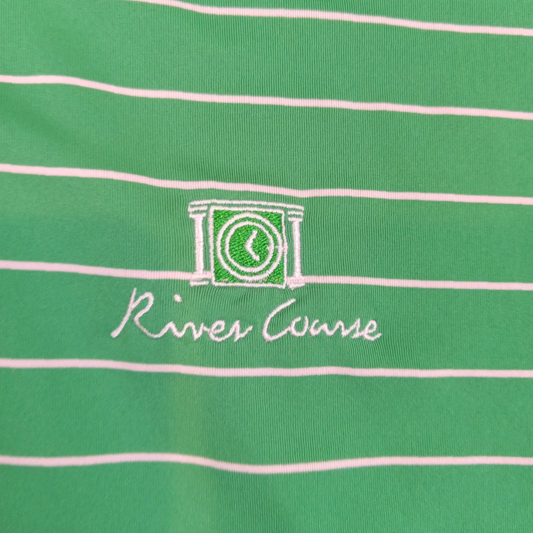 Footjoy Footjoy Polo Shirt Men 2XL XXL Green White Striped Short Sleeve Stretch Casual Polo Size US XXL / EU 58 / 5 - 6 Thumbnail