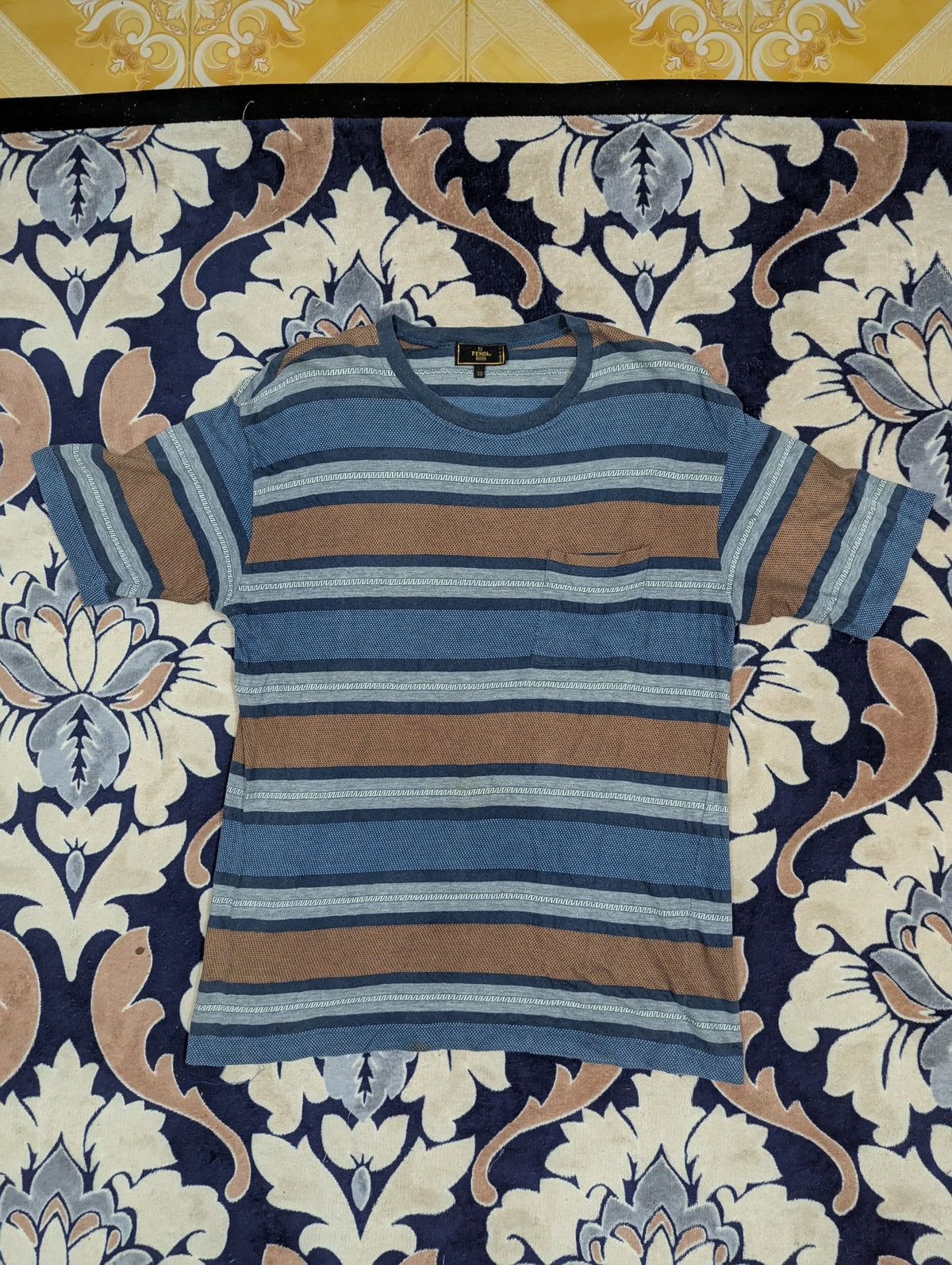 Fendi Fendi Stripe T Shirt Size US L / EU 52-54 / 3 - 1 Thumbnail