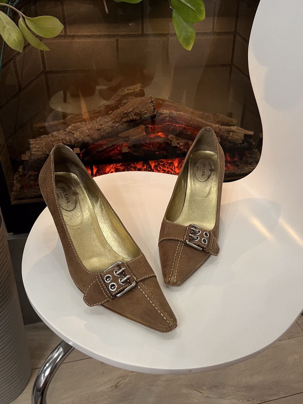 Prada archive leather shoes