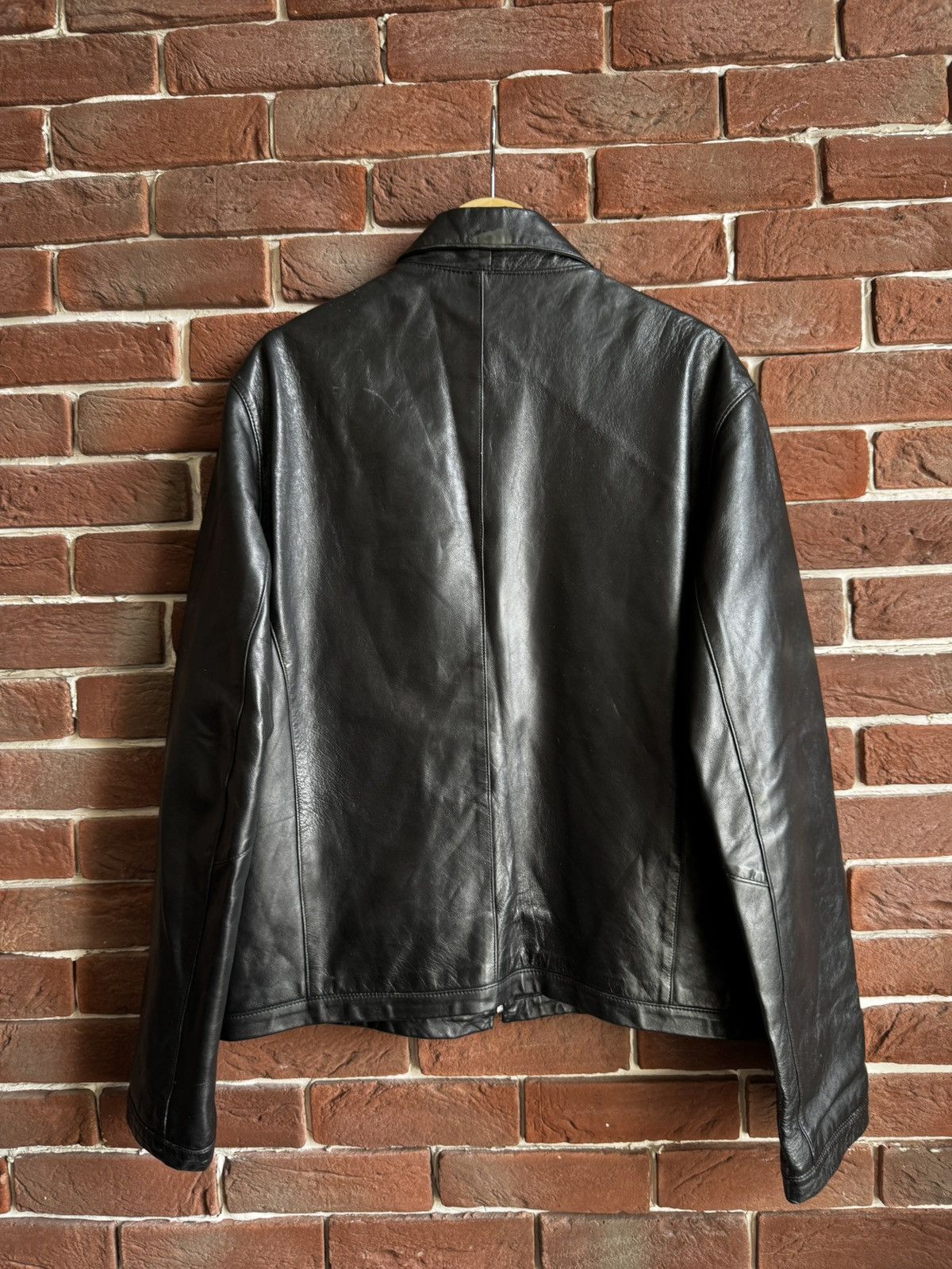 Leather Vintage Genuine Real Leather Jacket High Quality Rock Punk Size US L / EU 52-54 / 3 - 2 Thumbnail