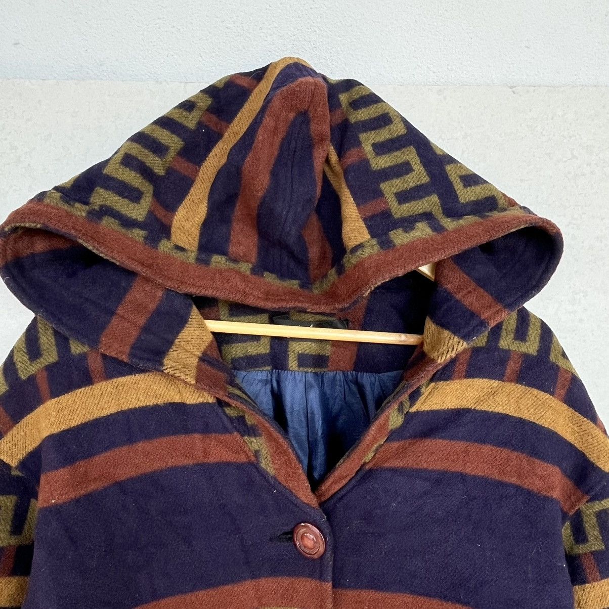 Other Vintage Multicoloured Patterned Hooded Coat Size XL Size US XL / EU 56 / 4 - 4 Thumbnail