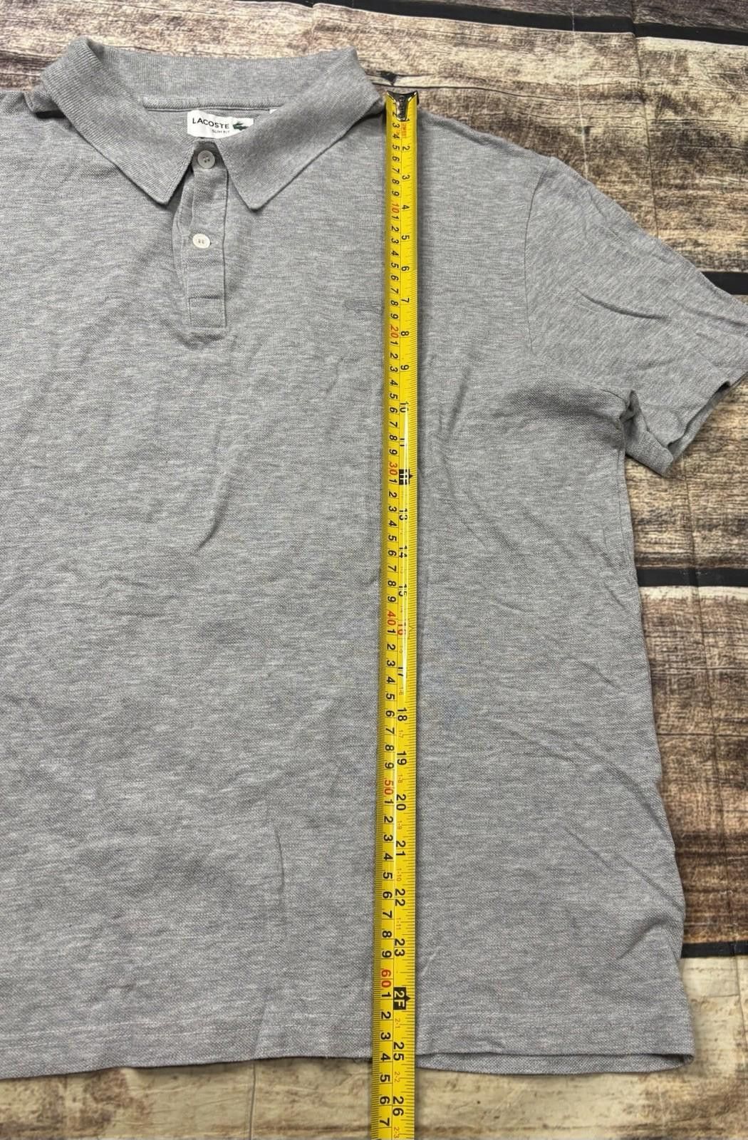 Lacoste Lacoste Polo Shirt Mens Medium Cotton Short Sleeve Gray Size US M / EU 48-50 / 2 - 9 Thumbnail