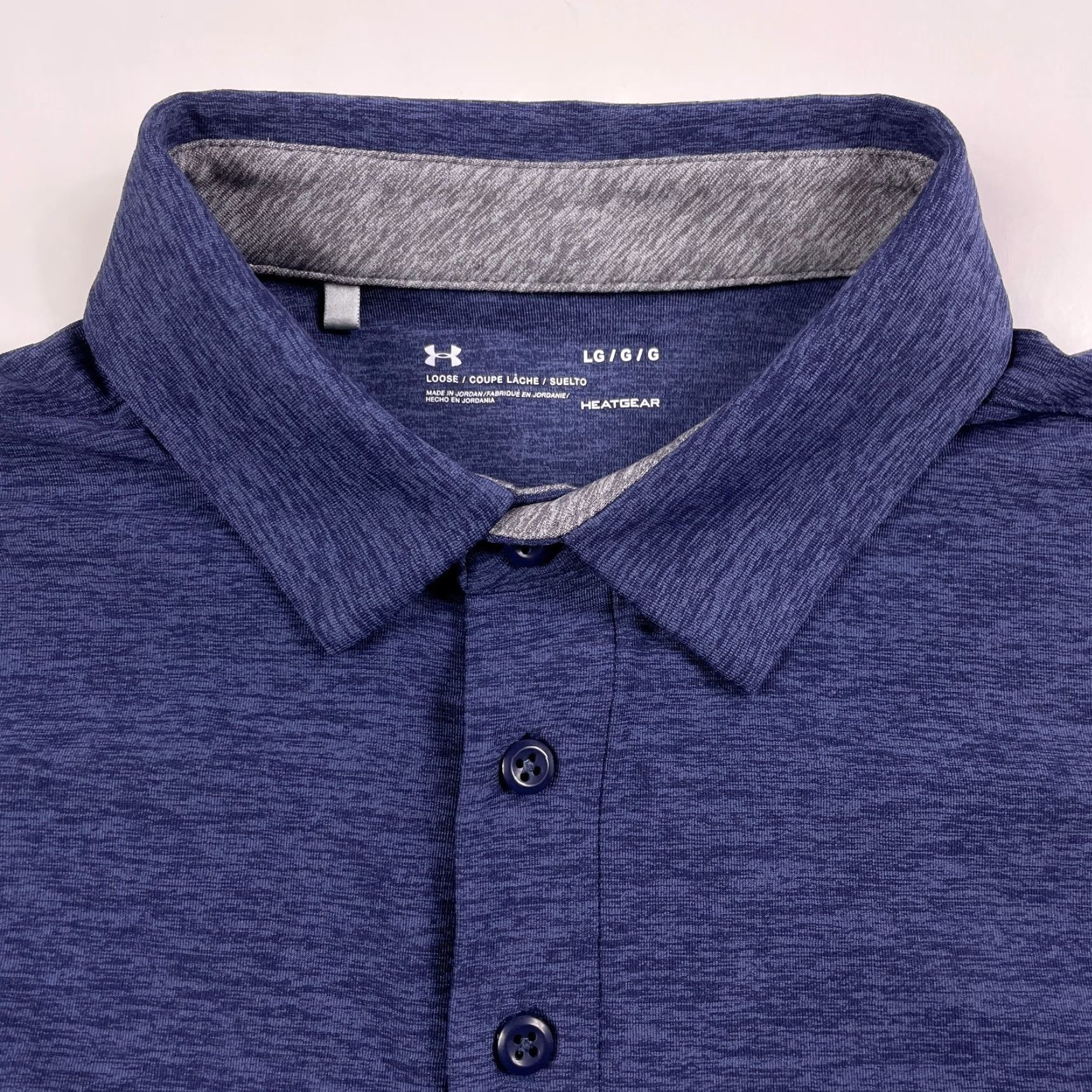 Under Armour VINTAGE Under Armour Polo Shirt Mens Large Purple HeatGear Golf Short Sleeve Lightweight Size US L / EU 52-54 / 3 - 6 Thumbnail