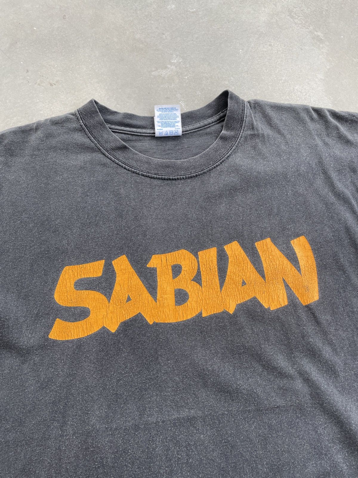 Gildan × Vintage VINTAGE SABIAN DRUM/MUSIC TEE Size US M / EU 48-50 / 2 - 2 Thumbnail