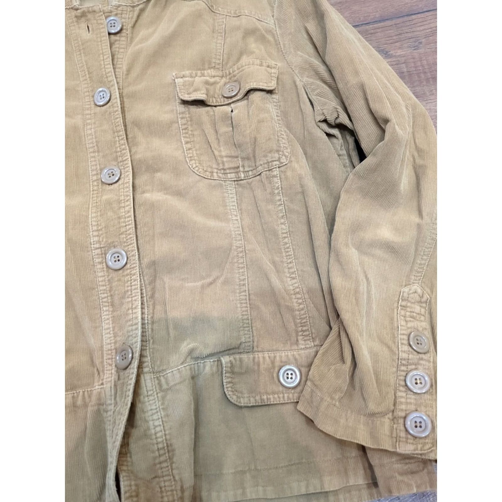 Lee Ms. Lee Corduroy Jacket Blazer Coat Women's XL Brown Long Sleeve Pockets Button Casual All Seasons Regular Jacket Size XL / US 12-14 / IT 48-50 - 2 Thumbnail