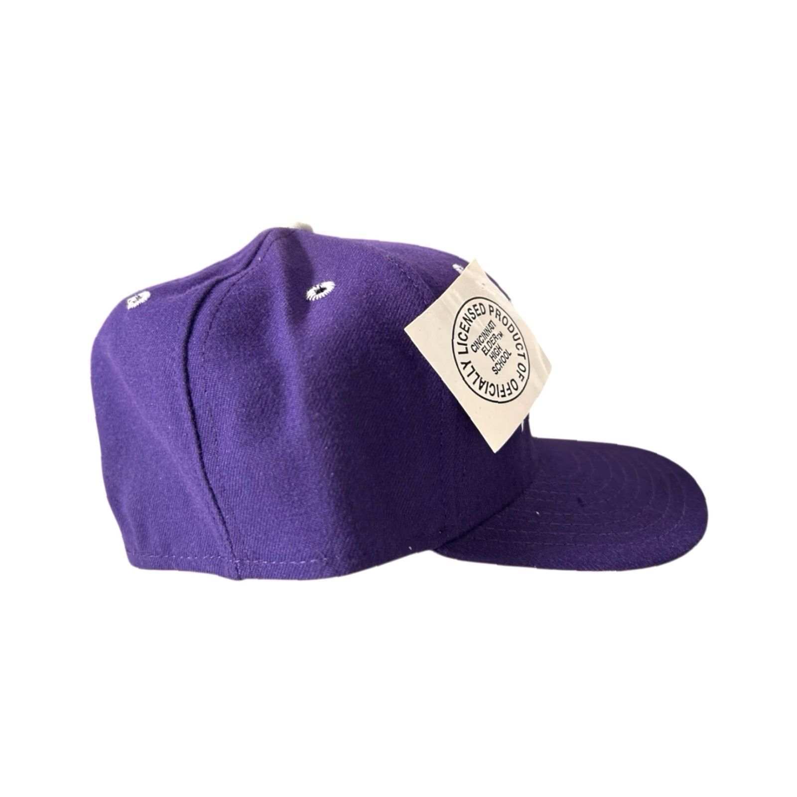 New Era vintage New Era fitted hat 7 1/8 purple USA Wool Blend NWT deadstock 00s embroidered logos Mens Hats Size ONE SIZE - 4 Thumbnail