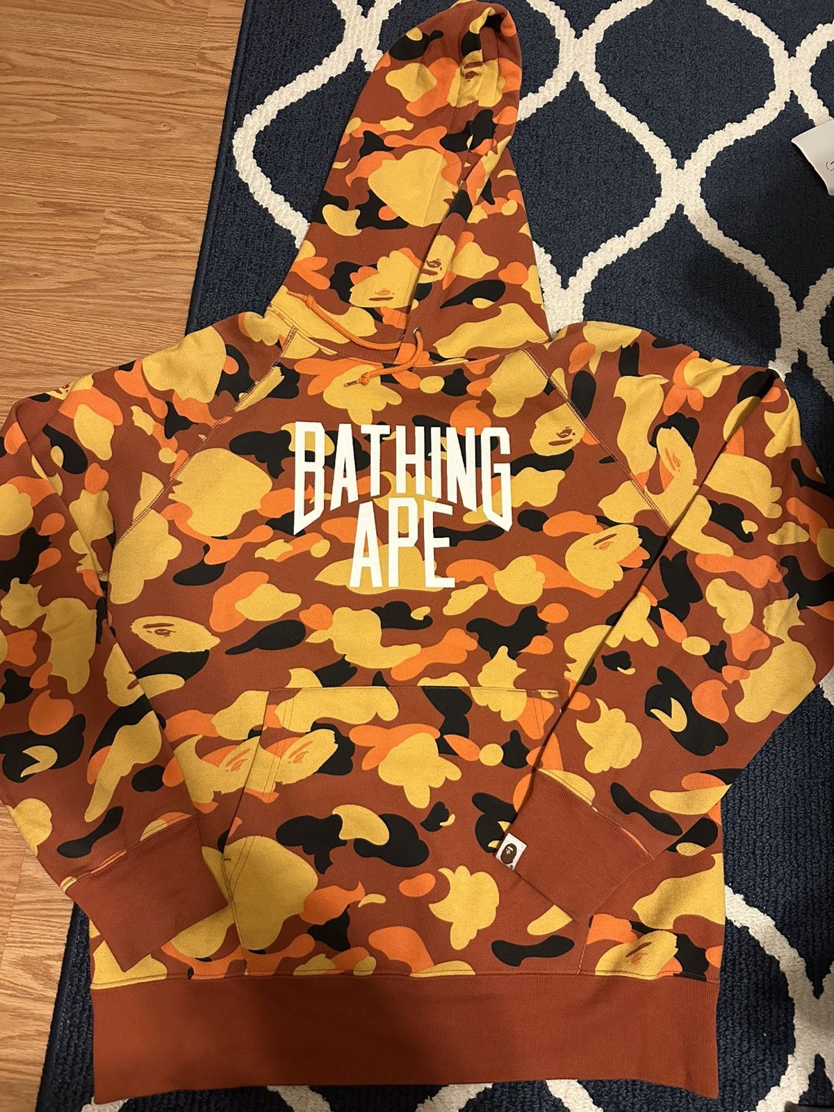 Bape Bape 1st Camo Hoodie Orange Camo Size US L / EU 52-54 / 3 - 1 Thumbnail