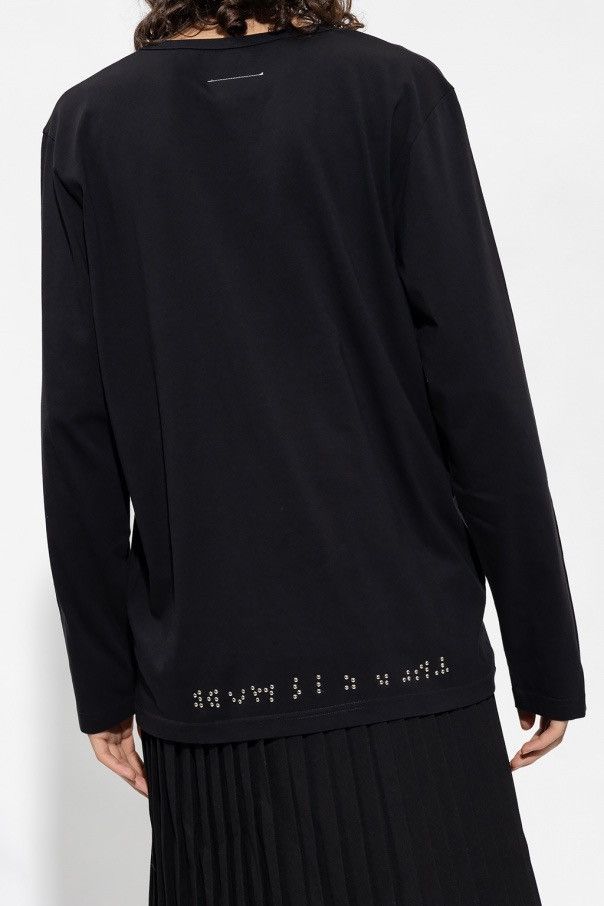 Maison Margiela !DS! SS22 Maison Margiela Studded Black Longsleeve T-Shirt Size US L / EU 52-54 / 3 - 8 Thumbnail