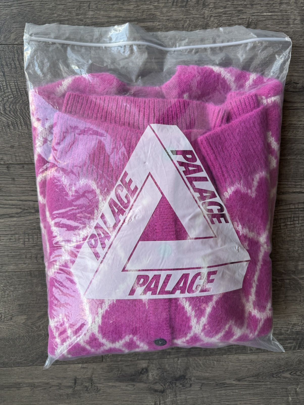 Palace Palace Hairy Heart Knit Cardigan Size US XL / EU 56 / 4 - 8 Thumbnail