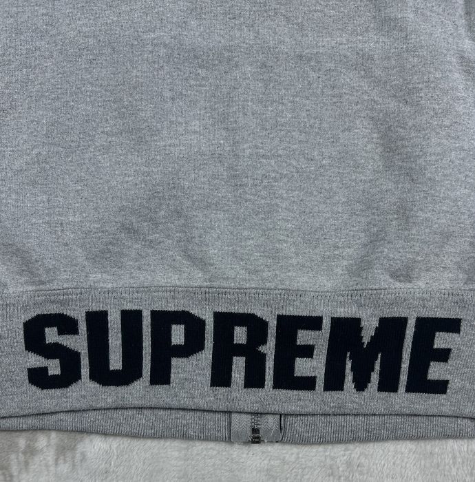 Supreme 🕷️ VINTAGE SUPREME BIG LOGO DRILL ZIP-UP CUSTOM HOODIE | Grailed