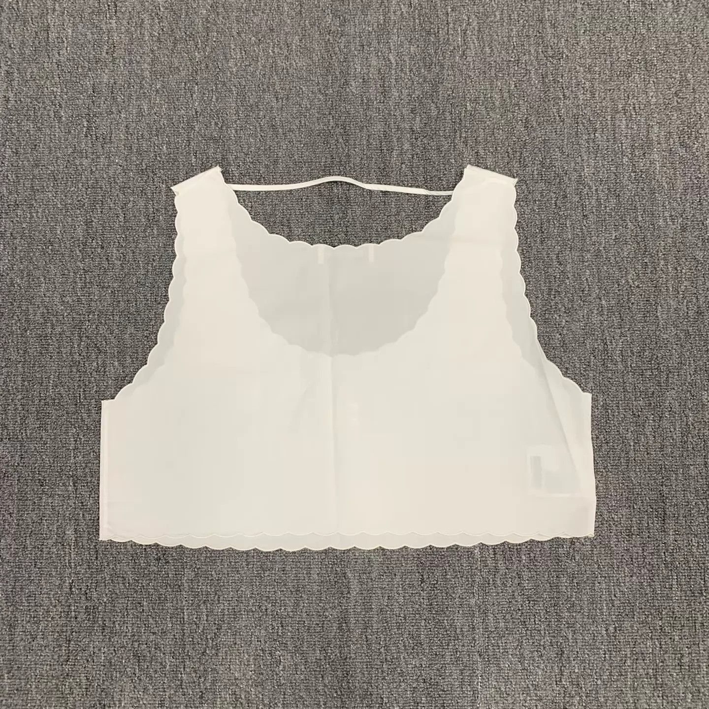 Miu Miu MIU MIU White Embroidered Logo Cami 40 Size S / US 4 / IT 40 - 2 Thumbnail