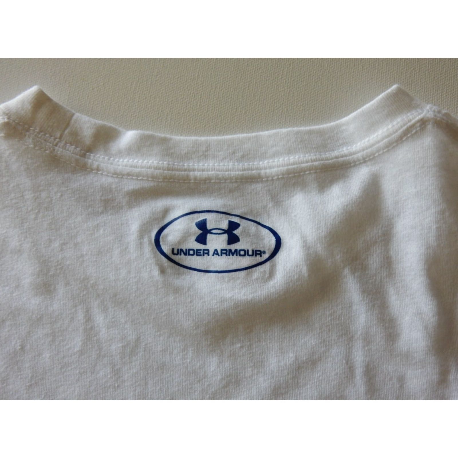 Under Armour VINTAGE Under Armour Men's T-Shirt Size Large Cotton Blend Short Sleeve White Ryder Cup Sports Shirt Size US L / EU 52-54 / 3 - 3 Thumbnail